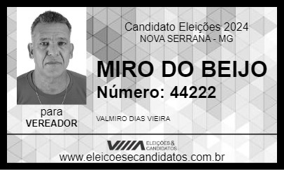 Candidato MIRO DO BEIJO 2024 - NOVA SERRANA - Eleições