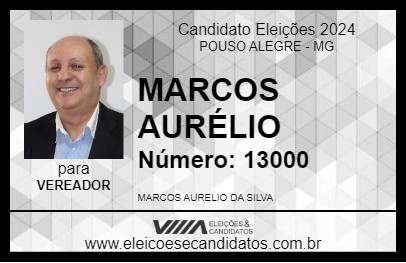 Candidato MARCOS AURÉLIO 2024 - POUSO ALEGRE - Eleições