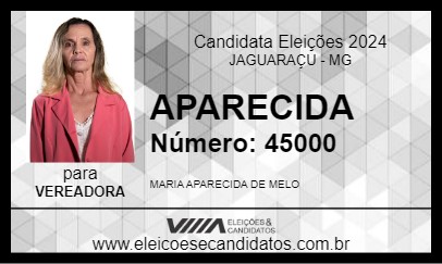 Candidato APARECIDA 2024 - JAGUARAÇU - Eleições