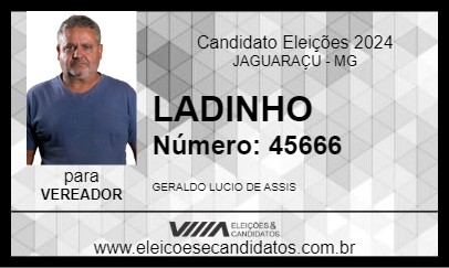 Candidato LADINHO 2024 - JAGUARAÇU - Eleições