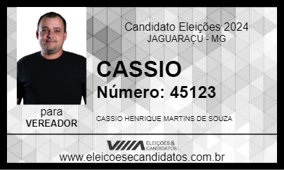 Candidato CASSIO 2024 - JAGUARAÇU - Eleições