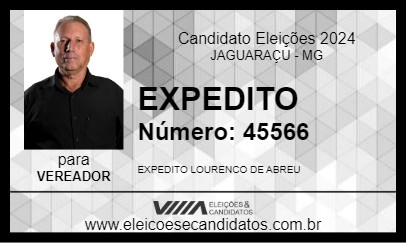 Candidato EXPEDITO 2024 - JAGUARAÇU - Eleições