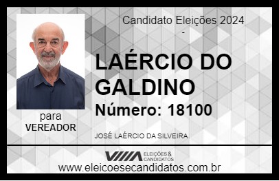 Candidato LAÉRCIO DO GALDINO 2024 - CARMÓPOLIS DE MINAS - Eleições