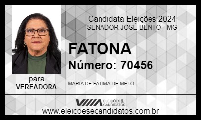 Candidato FATONA 2024 - SENADOR JOSÉ BENTO - Eleições