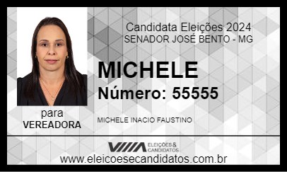 Candidato MICHELE 2024 - SENADOR JOSÉ BENTO - Eleições