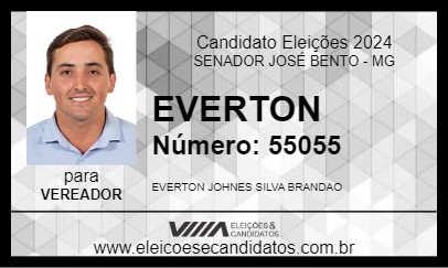 Candidato EVERTON 2024 - SENADOR JOSÉ BENTO - Eleições