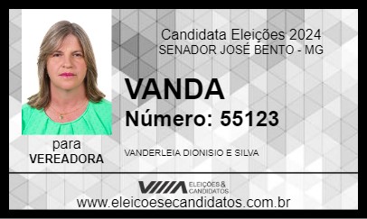 Candidato VANDA 2024 - SENADOR JOSÉ BENTO - Eleições