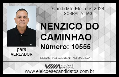 Candidato NENZICO DO CAMINHAO 2024 - SOBRÁLIA - Eleições