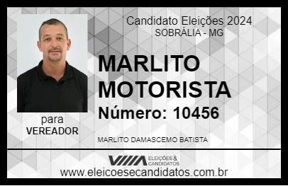 Candidato MARLITO MOTORISTA 2024 - SOBRÁLIA - Eleições