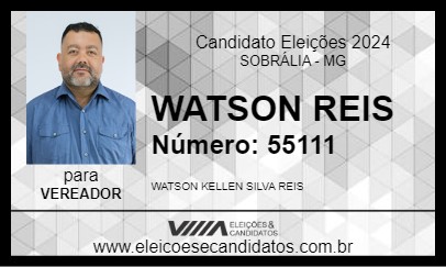 Candidato WATSON REIS 2024 - SOBRÁLIA - Eleições