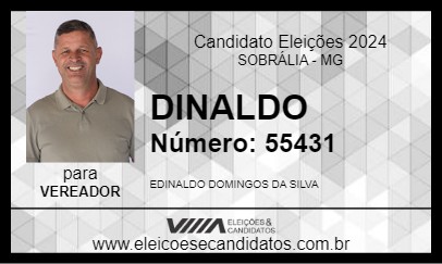 Candidato DINALDO 2024 - SOBRÁLIA - Eleições