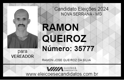 Candidato RAMON QUEIROZ 2024 - NOVA SERRANA - Eleições