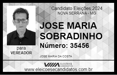 Candidato JOSE MARIA SOBRADINHO 2024 - NOVA SERRANA - Eleições