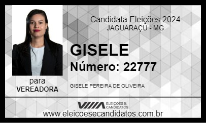 Candidato GISELE 2024 - JAGUARAÇU - Eleições