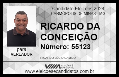 Candidato RICARDO DA CONCEIÇÃO 2024 - CARMÓPOLIS DE MINAS - Eleições