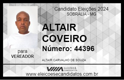 Candidato ALTAIR COVEIRO 2024 - SOBRÁLIA - Eleições