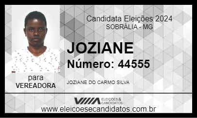 Candidato JOZIANE 2024 - SOBRÁLIA - Eleições