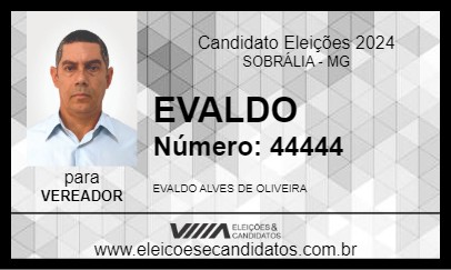 Candidato EVALDO 2024 - SOBRÁLIA - Eleições