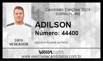 Candidato ADILSON 2024 - SOBRÁLIA - Eleições