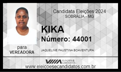 Candidato KIKA 2024 - SOBRÁLIA - Eleições