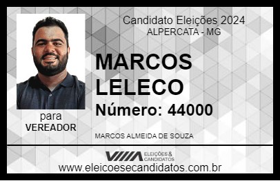 Candidato MARCOS LELECO 2024 - ALPERCATA - Eleições