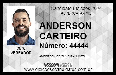 Candidato ANDERSON CARTEIRO 2024 - ALPERCATA - Eleições