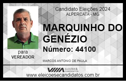 Candidato MARQUINHO DO GENÉZIO 2024 - ALPERCATA - Eleições