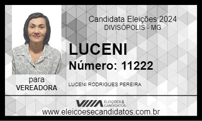 Candidato LUCENI 2024 - DIVISÓPOLIS - Eleições