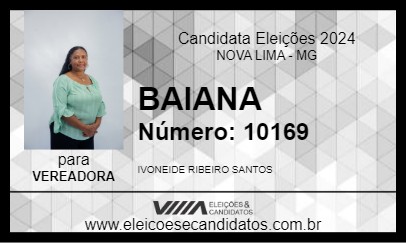 Candidato BAIANA 2024 - NOVA LIMA - Eleições