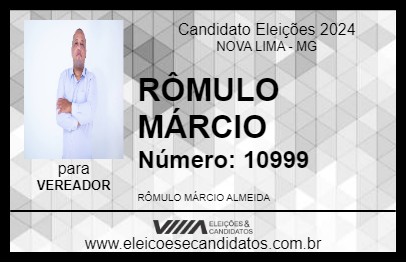 Candidato RÔMULO MÁRCIO 2024 - NOVA LIMA - Eleições