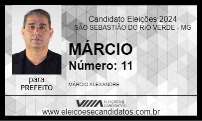 Candidato MÁRCIO 2024 - SÃO SEBASTIÃO DO RIO VERDE - Eleições