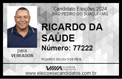 Candidato RICARDO MOTORISTA 2024 - SÃO PEDRO DO SUAÇUÍ - Eleições