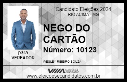 Candidato NEGO DO CARTÃO 2024 - RIO ACIMA - Eleições