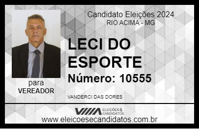 Candidato LECI DO ESPORTE 2024 - RIO ACIMA - Eleições