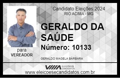 Candidato GERALDO DA SAÚDE 2024 - RIO ACIMA - Eleições