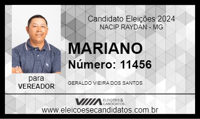 Candidato MARIANO 2024 - NACIP RAYDAN - Eleições