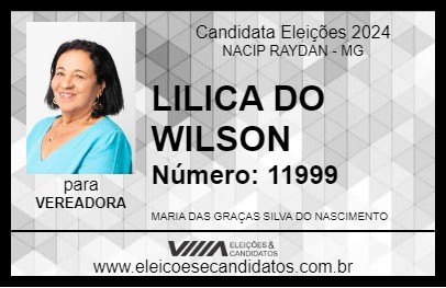 Candidato LILICA DO WILSON 2024 - NACIP RAYDAN - Eleições