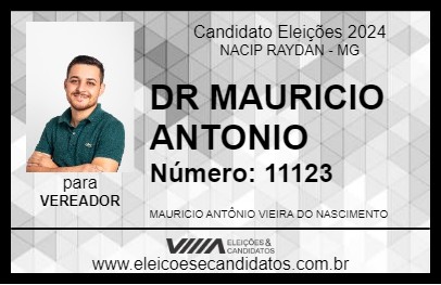 Candidato DR MAURICIO ANTONIO 2024 - NACIP RAYDAN - Eleições