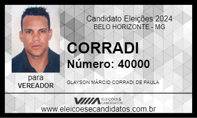 Candidato CORRADI 2024 - BELO HORIZONTE - Eleições