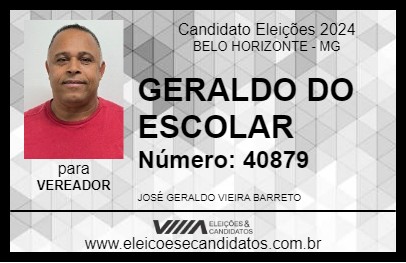 Candidato GERALDO DO ESCOLAR 2024 - BELO HORIZONTE - Eleições