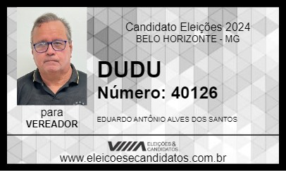 Candidato DUDU 2024 - BELO HORIZONTE - Eleições