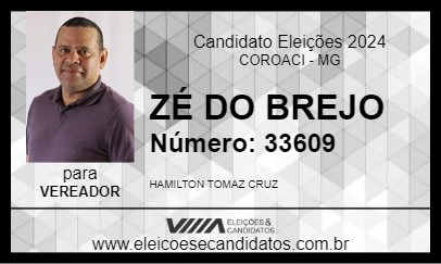 Candidato ZÉ DO BREJO 2024 - COROACI - Eleições