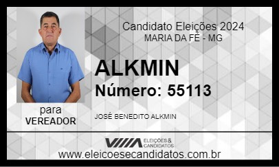 Candidato ALKMIN 2024 - MARIA DA FÉ - Eleições