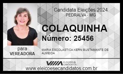 Candidato COLAQUINHA 2024 - PEDRALVA - Eleições