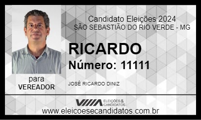 Candidato RICARDO 2024 - SÃO SEBASTIÃO DO RIO VERDE - Eleições