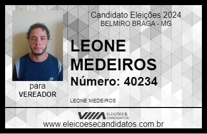 Candidato LEONE MEDEIROS 2024 - BELMIRO BRAGA - Eleições