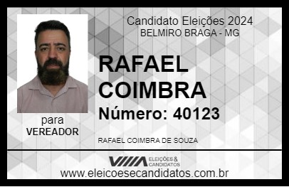 Candidato RAFAEL COIMBRA 2024 - BELMIRO BRAGA - Eleições