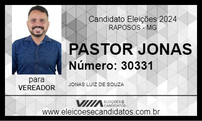 Candidato PASTOR JONAS 2024 - RAPOSOS - Eleições