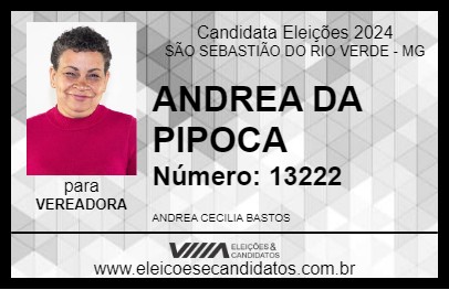 Candidato ANDREA DA PIPOCA 2024 - SÃO SEBASTIÃO DO RIO VERDE - Eleições