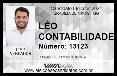 Candidato LÉO CONTABILIDADE 2024 - BRASÍLIA DE MINAS - Eleições